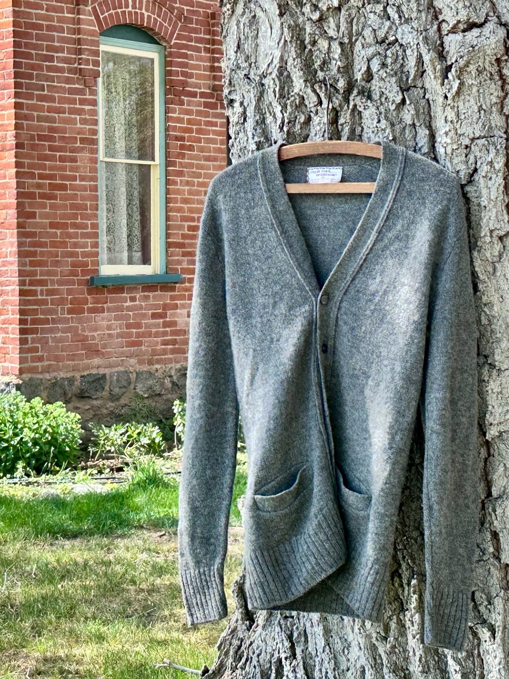 royal clan by mcgregor shetland wool cardigan gray size m